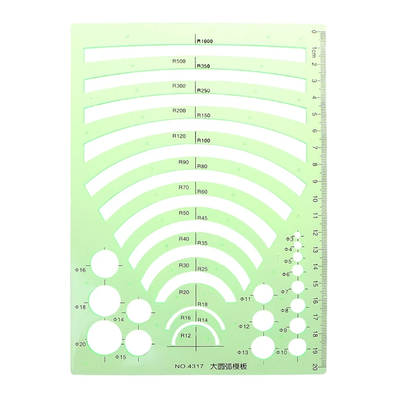 

Plastic Circles Square Geometric Template Ruler Stencil Measure Tool Students