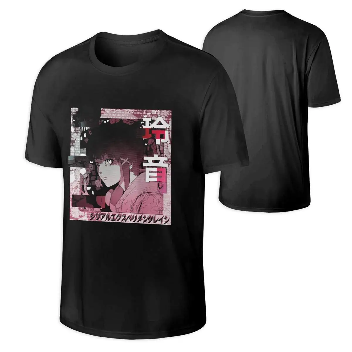 

Davis Serial Experiments Lain Mens Anime T Shirts