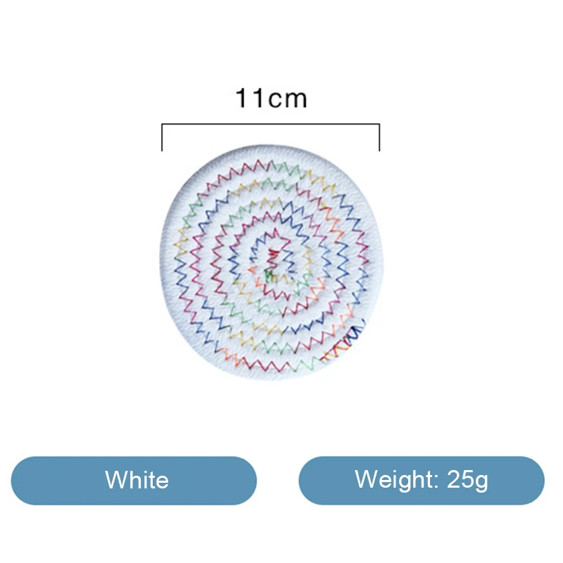 11/18/30cm круглая Нескользящие стол рами изоляционная Подушка сплошной Салфетки льняные стол коврик для кухни, принадлежности для украшения дома коврик - Цвет: 11cm white