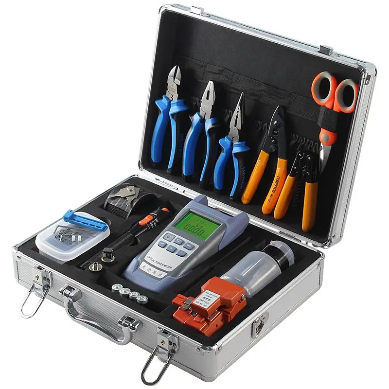 Fiber Optic fusion splicer Tool Kit with Fiber Cleaver and Optical