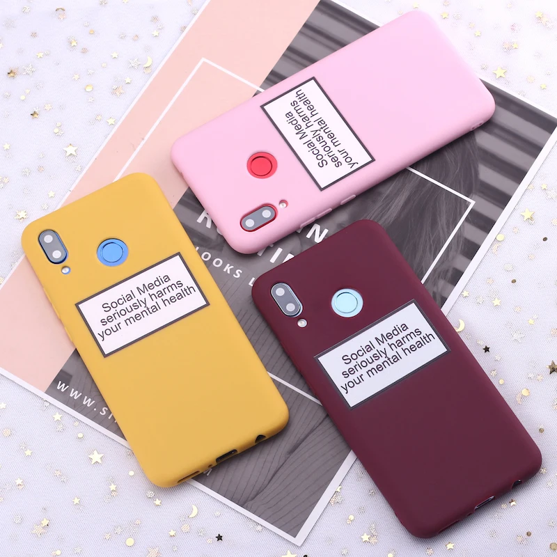 Силиконовый чехол для телефона Xiaomi Mi Redmi Note 5 6 7 8 9 10 lite Pro Plus социальные