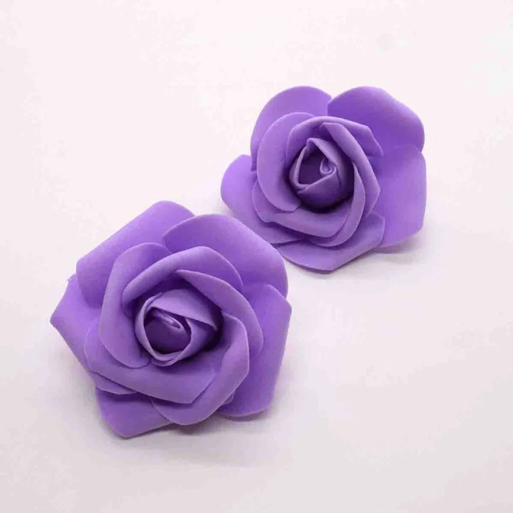 20 unids/lote 6 см flor cabeza Искусственные цветы boda decoraciones PE espuma rosas DIY Флорес Скрапбукинг guirnalda dec