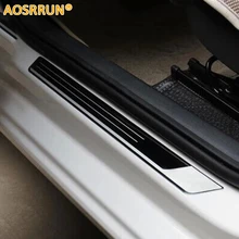 Acier inoxydable seuil de porte seuil plaque pédale voiture-style pour VW Volkswagen Jetta MK6 2011 2012 2013 2014 2015 2018 2020 MK7
