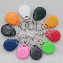 100 шт./лот) 125 кГц EM4305 RFID программируемый брелок перезаписываемый ключевые поисковые брелки для копирования EM4100