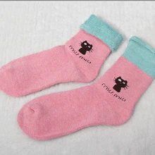 10 пар в партии; в Корейском стиле Женская хлопковая смесь Cat Носки мультфильм Повседневная средней длины зимние носки