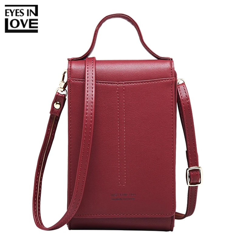 Koop 2019 Fashion Mini Crossbody Tassen Voor Vrouwen Kunstleer Kleine Vrouwelijke Portemonnee Mobiele Telefoon Coin Card Portemonnees Dames Schoudertas