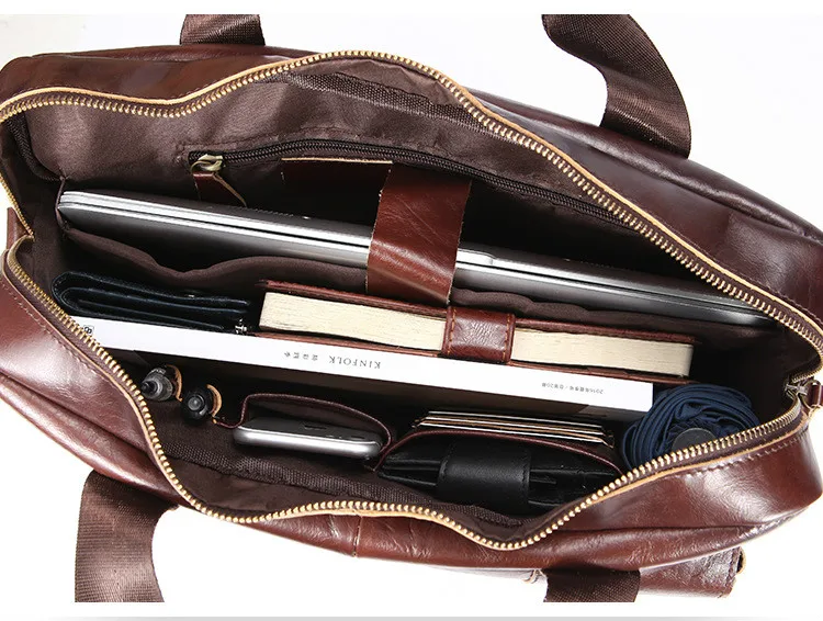 Натуральная кожа большой мужской портфель кожаная сумка для ноутбука офисная деловая сумка кофейная Сумка Bolso Hombre Maleta