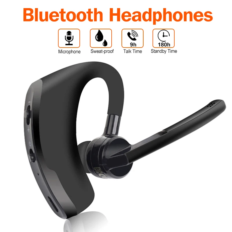 

V8 Wireless Bluetooth Headset Bluetooth Earphone Business Headphones with Mic Handsfree for Driving Car for iPhone Samsung