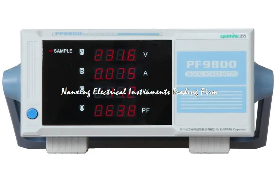 

Fast arrival NEW BRAND Everfine PF9800 DIGITAL POWER METER 600V,20A wattmeter intelligence power analyzer for V/A/W/PF