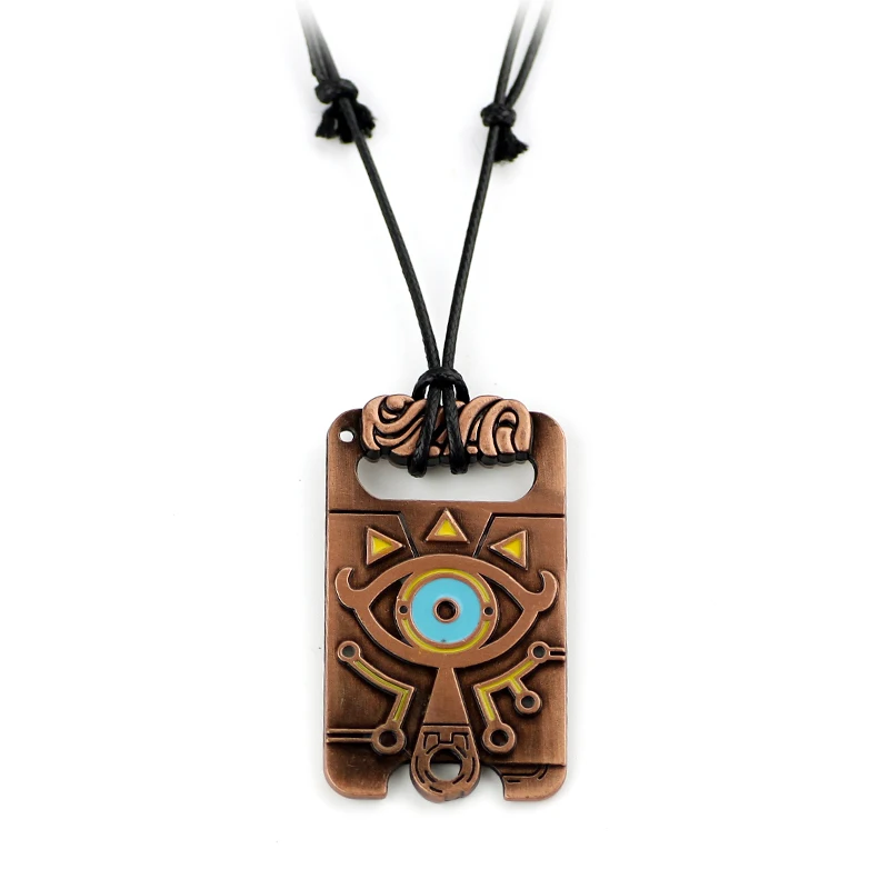 

Game Jewelry Legend of Zelda Necklace Sheikah Slate Pendant Totem Rope Chain Fashion Jewelry For Fans Gift