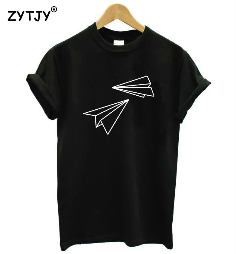 

Paper Airplane Print Women tshirt Cotton Casual Funny t shirt For Lady Top Tee Hipster Tumblr Drop Ship Z-972