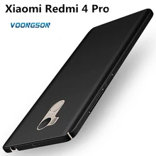 Voongson Роскошные жесткие задние пластиковые матовый чехол для Xiaomi redmi 4 Pro Чехол s для redmi 4 Pro Чехол полное покрытие PC чехол для сотового телефона