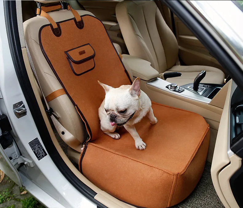 Сумка на сиденье для щенков, корзина для собак, автомобильные аксессуары для путешествий, чехол на переднее сиденье для собак, защита для автомобилей, 2 в 1, переноска для собак