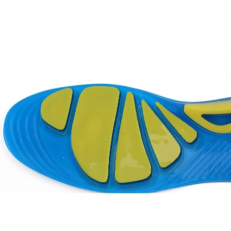 2016 New Flexible Athletic Silicone Shoe Inserts Breathable Football Basketball Soft Comfort Insoles Anti Shock Sports Shoe Pads men women gel insole (5)