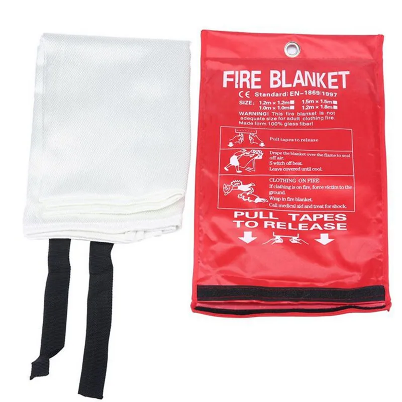 1,2 м x 1,2 м герметичное противопожарное одеяло для домашней безопасности CE одобрено огнетушители, палатка, аварийная лодка, спасение