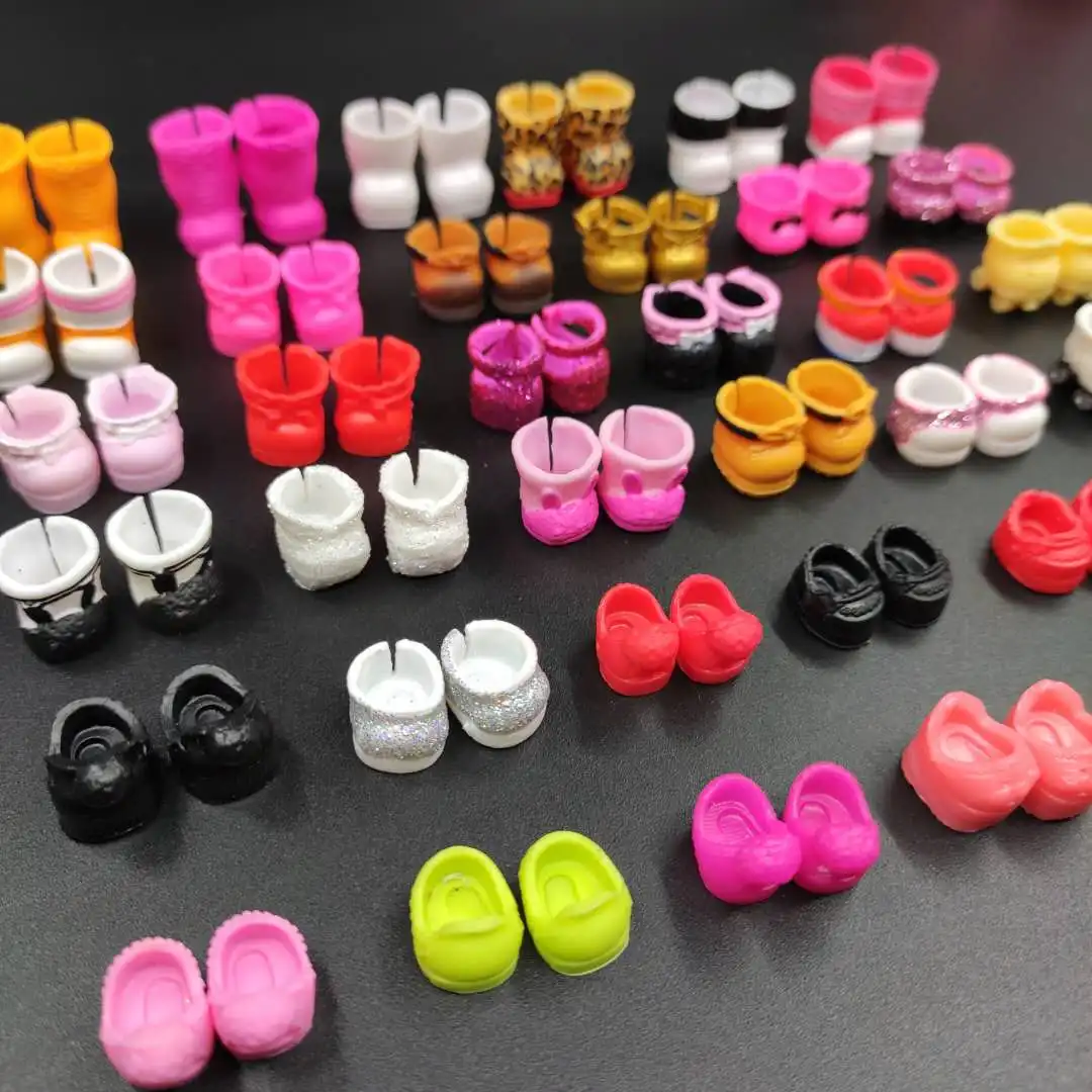

Randomly send 5 double Original lool doll accessories doll shoes 1-3cm