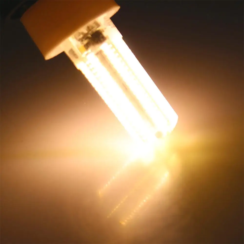 Затемнения светодиодный мини светодиодная лампа-кукуруза G4 G8 G9 E11 E12 E14 E17 ампулы светодиодный Диод люстра-прожектор High Lumen без мерцания 3000K 6000K - Испускаемый цвет: Тёплый белый