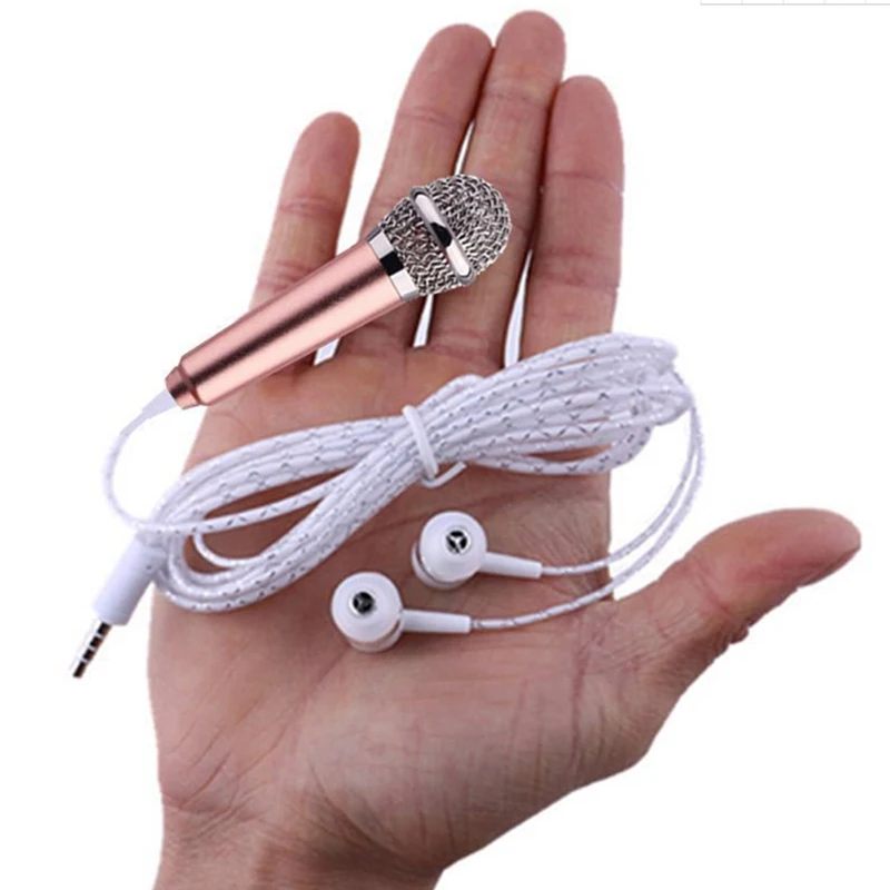 Mini Microphones Microphone with Earphone Kit Music Sound Recorder