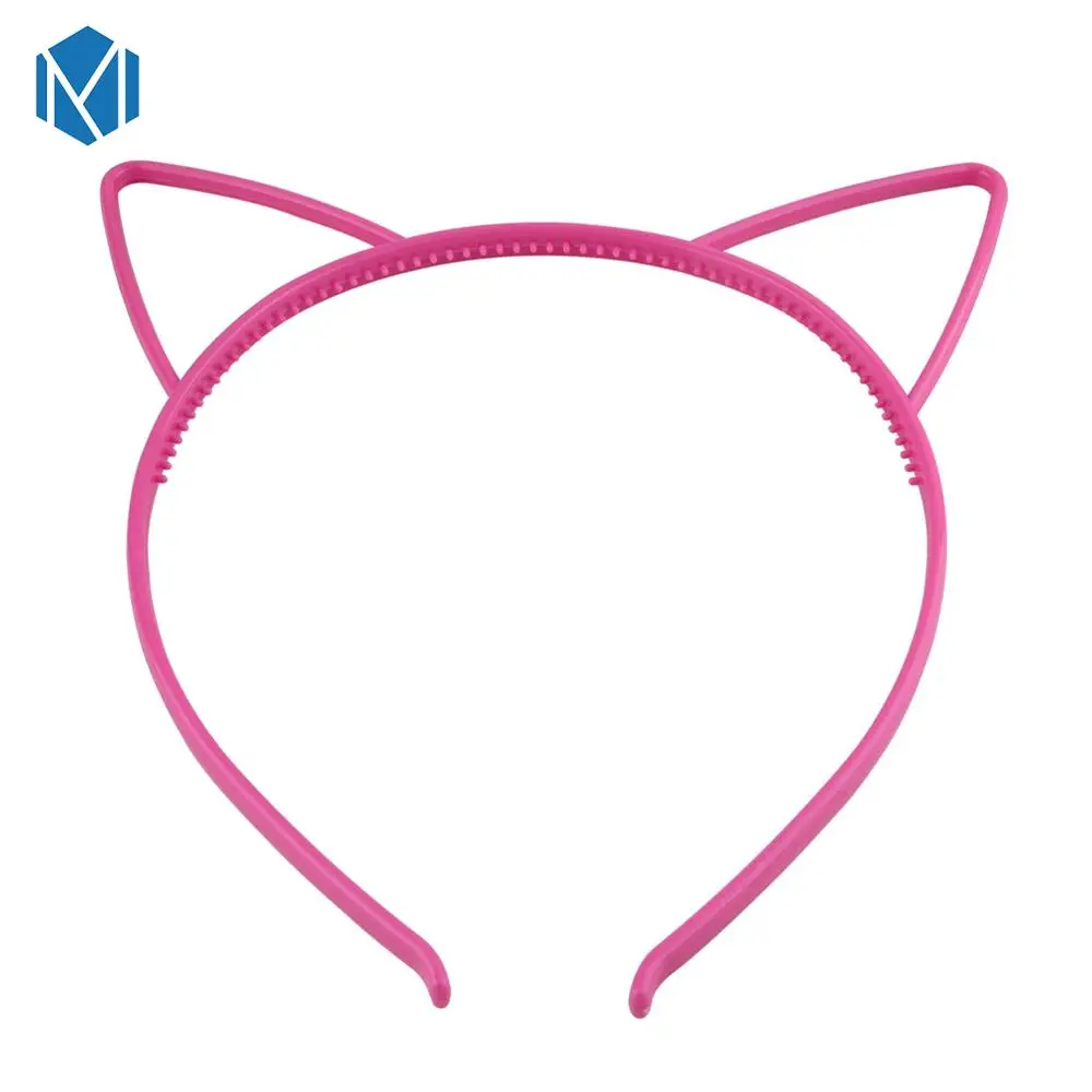 cat ear I M MISM 1 шт., ободки с кошачьими ушками для девочек, корона, тиара, принцесса, с пластиковым животным, лента для волос, Бабочка, бант, аксессуары, головные уборы для девочек - Цвет: cat ear I