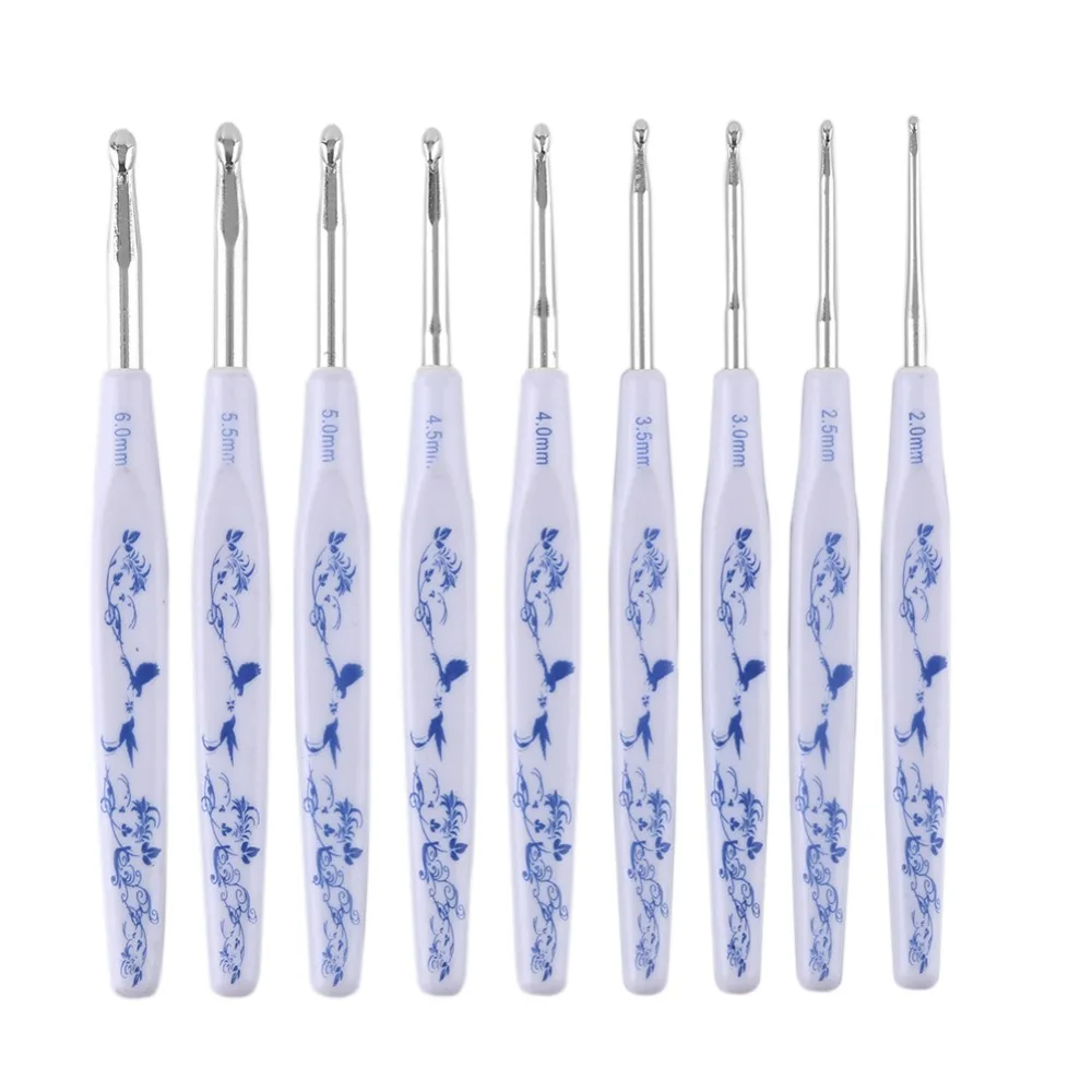 

9pcs 2-6mm Crochet Hooks Scarf Knitting Needle Sweater Weave Craft Crochet Hooks Sewing Needles