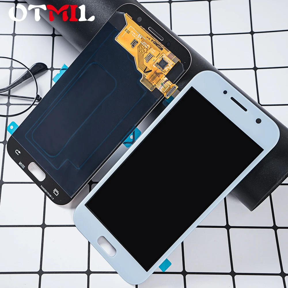

Super AMOLED 5.2'' For SAMSUNG GALAXY A5 2017 LCD Display Touch Screen Digitizer Assembly For SAMSUNG A5 A520 A520F SM-A520F LCD