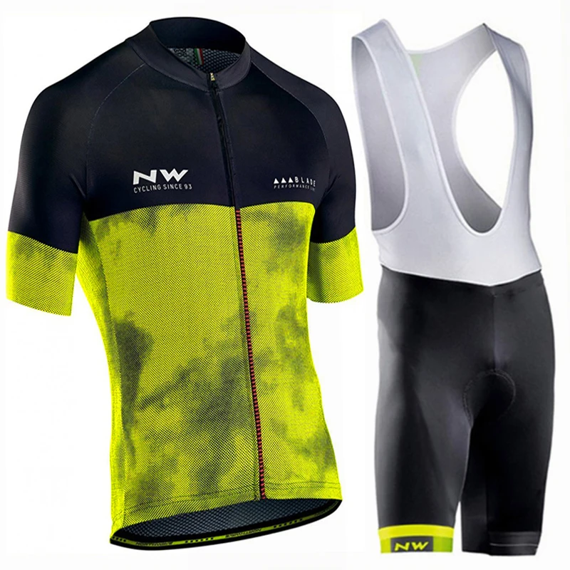 

2019 NW Cycling Jersey Set Summer Cycling Set Racing Bicycle Clothing Suit Quick-Dry Mountain Bike Clothing Cycling Sportwears