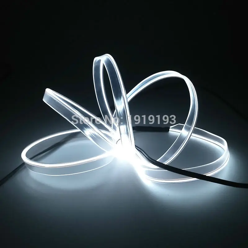 #Best New arrive 10Color Choice 2.3mm Skirt 1 5M EL wire Rope Led Strip Neon light for Car Party Decoration Powered by 2 AA battery