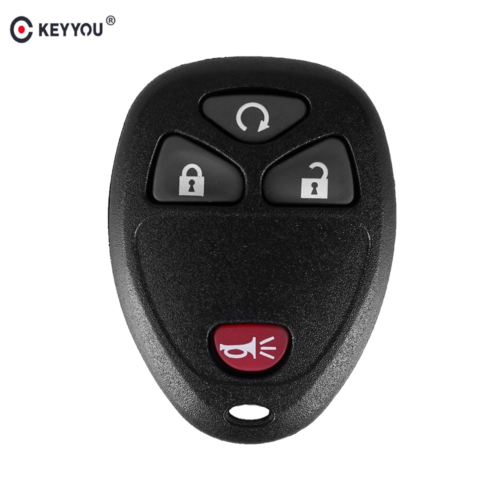 

KEYYOU 4 Buttons Keyless Entry Remote Key Shell for BUICK Terraza 2005 - 2007 For G-M /GMC Chevrolet PONTIAC 3 BTN+ Panic