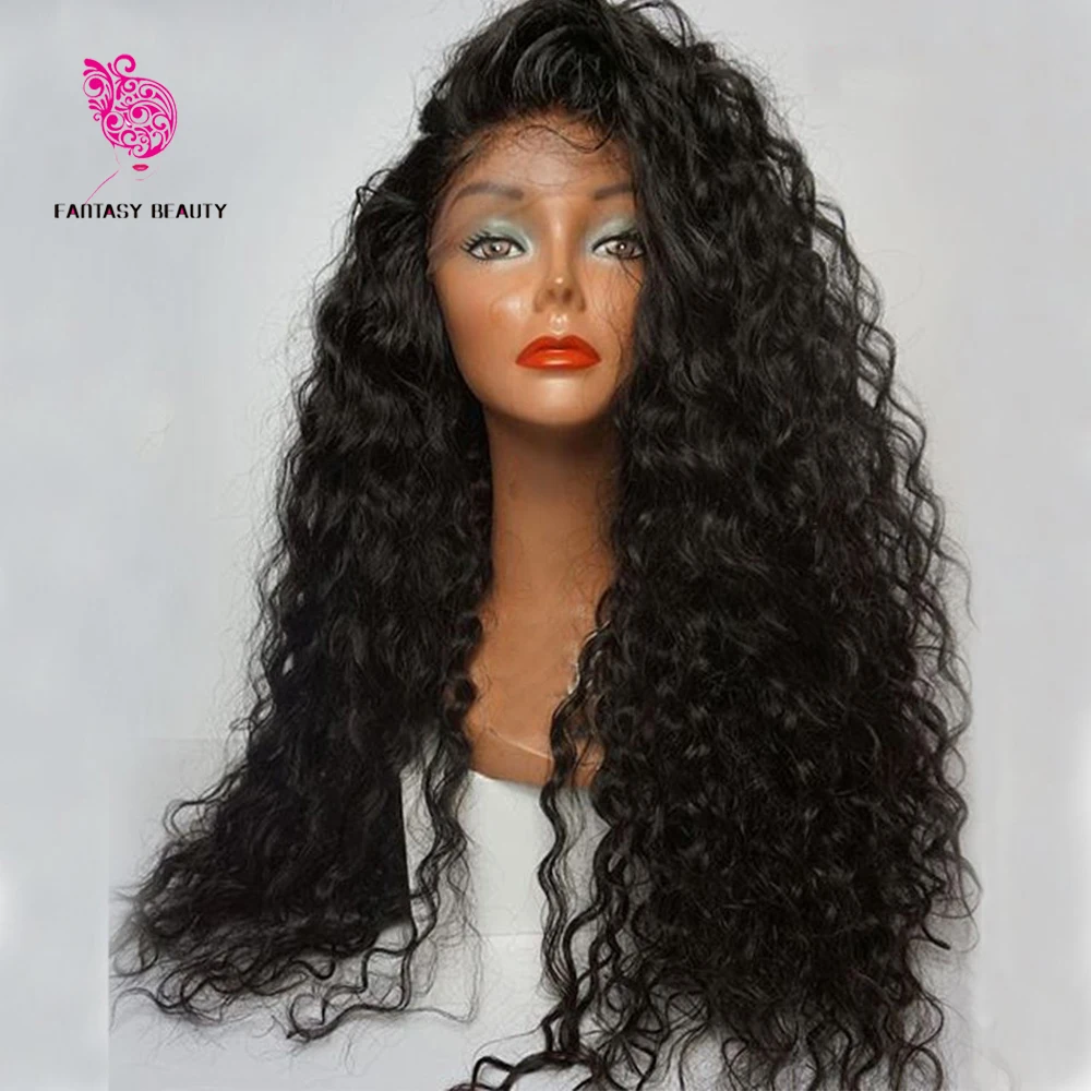 180 Density Culy Wig Full Lace Wig Virgin Brazilian Hair Curly Lace