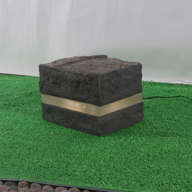 Frp  Lawn stone Lamps Waterproof  Creative Decorative Modern Stone Style Yard Path Garden Outdoor Landscaped