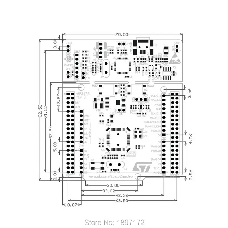 Arduino NUCLEO-F446RE  st    Cortex-M4 stm32f446re