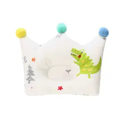 Детская подушка для кормления с плоской головкой, дышащие Мультяшные подушки для младенцев