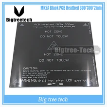 3D принтера тепла кровать MK2A 300*300*2.0 мм 12 В RepRap РАМПЫ 1.4 ПЕЧАТНОЙ ПЛАТЫ тепло кровать Hot Plate Для Пруса и Менделя Для 3d-принтер MK2B