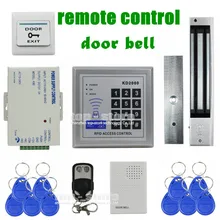 Diysecur пульт дистанционного управления дверной звонок 125 кГц RFID Клавиатура система контроля доступа комплект безопасности+ 280 кг 600lb магнитный замок KD2000