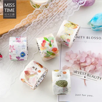 

3cm*7m Gift of nature plant flower washi tape DIY decoration scrapbooking masking tape adhesive tape kawaii stationery