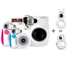 Оригинальная фотопленка Fujifilm Instax Mini 7s для мгновенной фотосъемки, принимается пленка Fuji Instax Mini, селфи-объектив в подарок