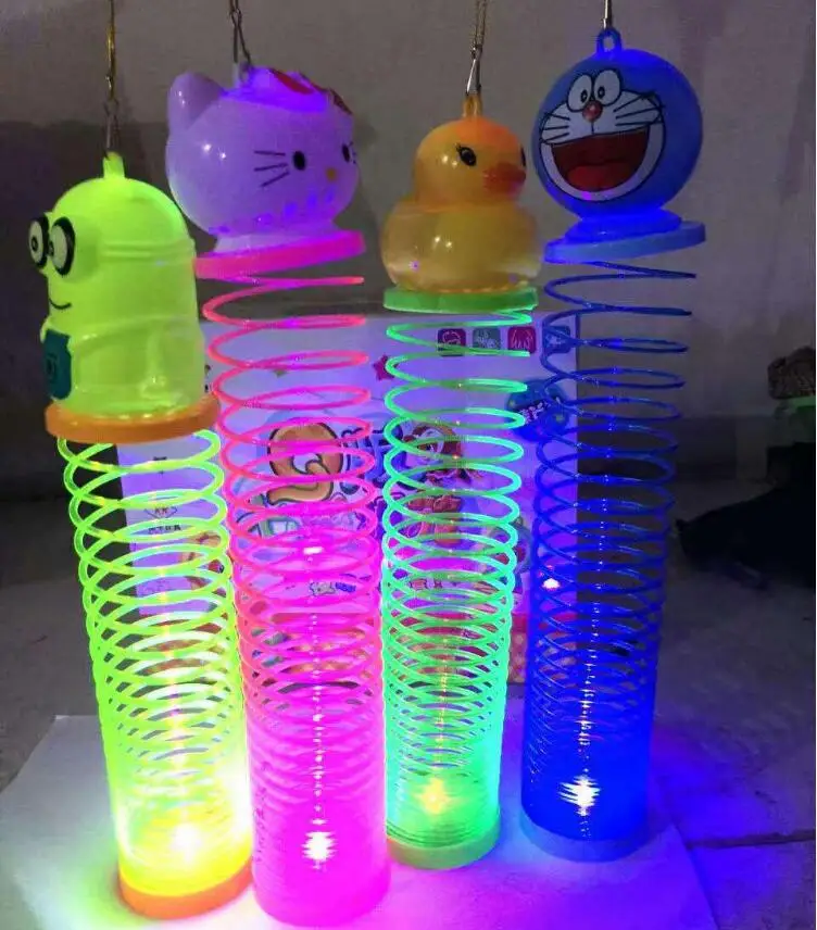 New style children s luminous toys rainbow lanterns portable cartoon projection lantern toys 10pcs set