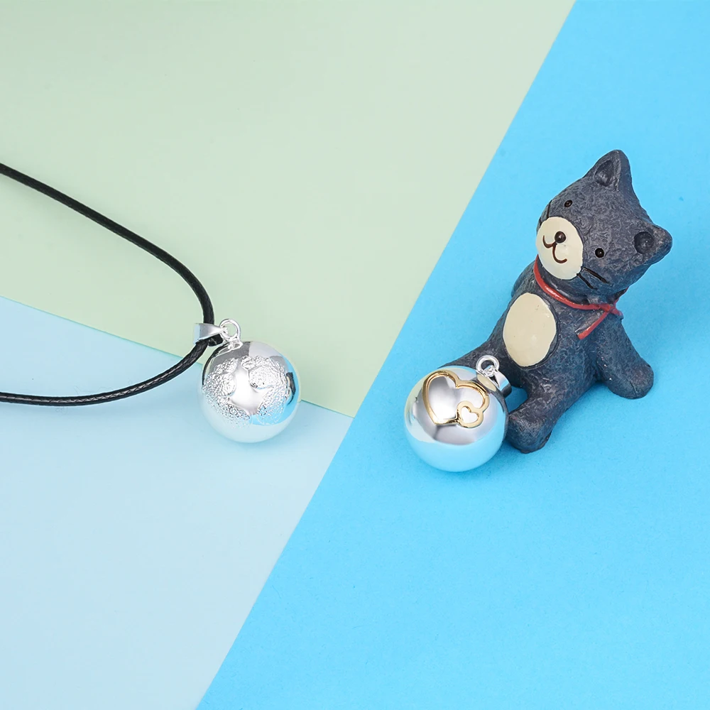 Eudora Baby Angel Caller Cute Footprint Pregnancy Ball Pendant Chime Sound Harmony Bola Mexico Ball Pendant Necklace For Women 5