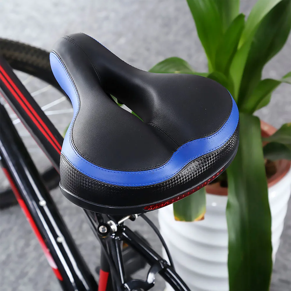 Comfort Wide Big Bum Bike Bicycle Gel Cruiser Extra Sporty Soft Pad Saddle Seat Road Mtb Mountain Bike Leather #3O18 (19)