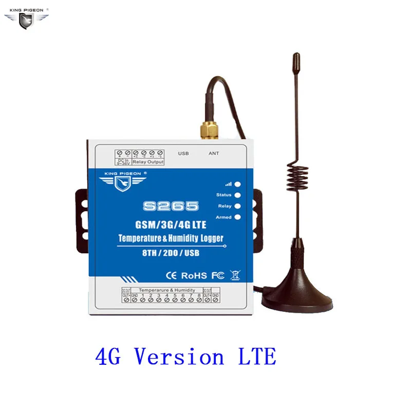 3g 4G Сотовая связь Температура регистратор данных, SMS iiot RTU модуль поддерживает 8 Temp входы S266 - Цвет: S266 4G