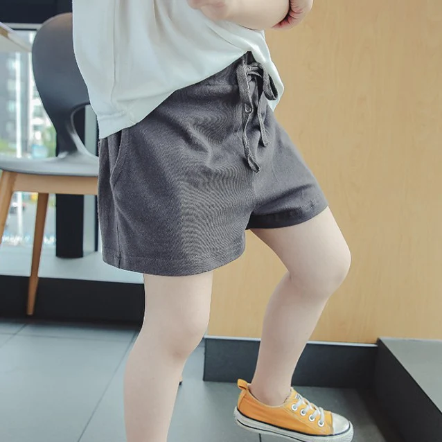 HziriP новая мода простой хлопок шнурок 2019 лето Карманы Твердые свежий Эластичный Высокая талия обувь для мальчиков свободные повседне