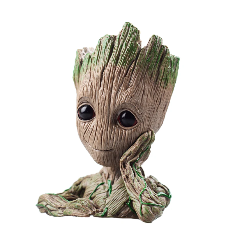 JAROWN Artificial Tree Man Grout Flower Pot Pen Holder Action Figures Cute Model Toy For Gifts Home Garden Office Decoration (18)