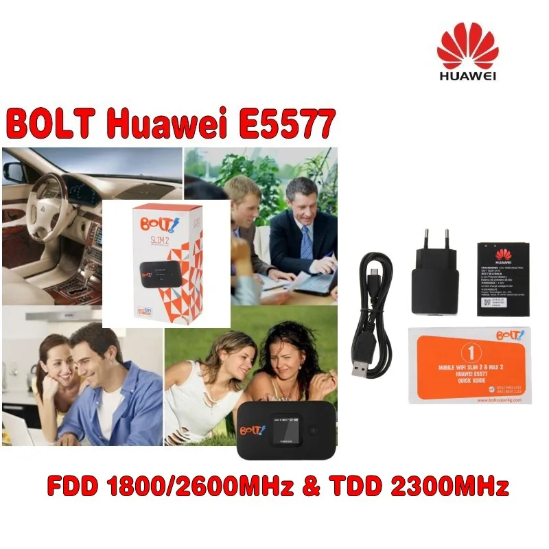 Мобильный Wi Fi роутер HUAWEI E5577 4G LTE с поддержкой FDD и TDD сети плюс двумя разъемами TS9 35