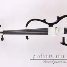 Новая 4 струнная 16 ''электрическая Виола бесшумный мощный звуковой чехол с бантом белого цвета из цельного дерева делает тело