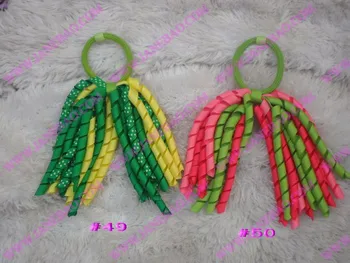 

free shipping 60pcs korker ponytail holders to mix hundreds of color korker ponys bows colorful