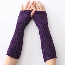 Новые женские весенне-Осенние Зимние гетры с рукавами для девочек, женские перчатки без пальцев