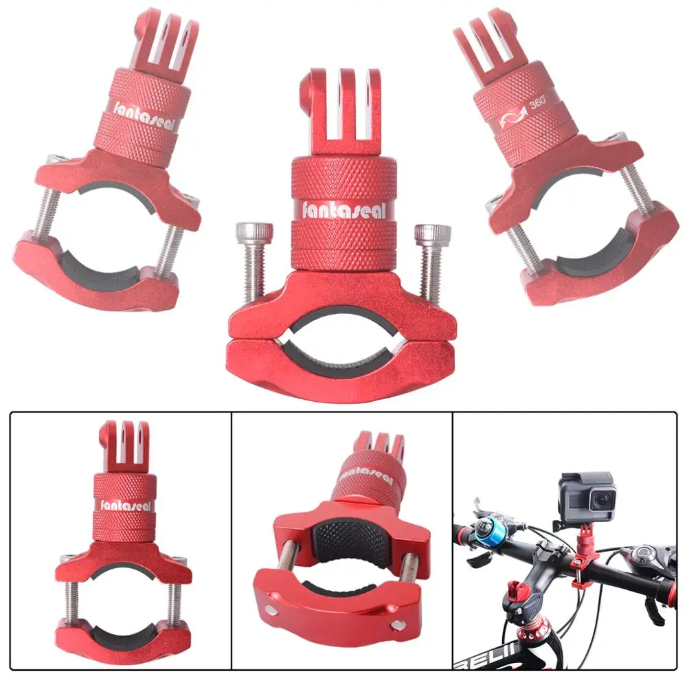 

8in1 Action Camera Bike Motorcycle Handlebar Clamp Mount Kit Motion Bicycle Seatpost Pole Holder For GoPro Sony DJI OSMO Action