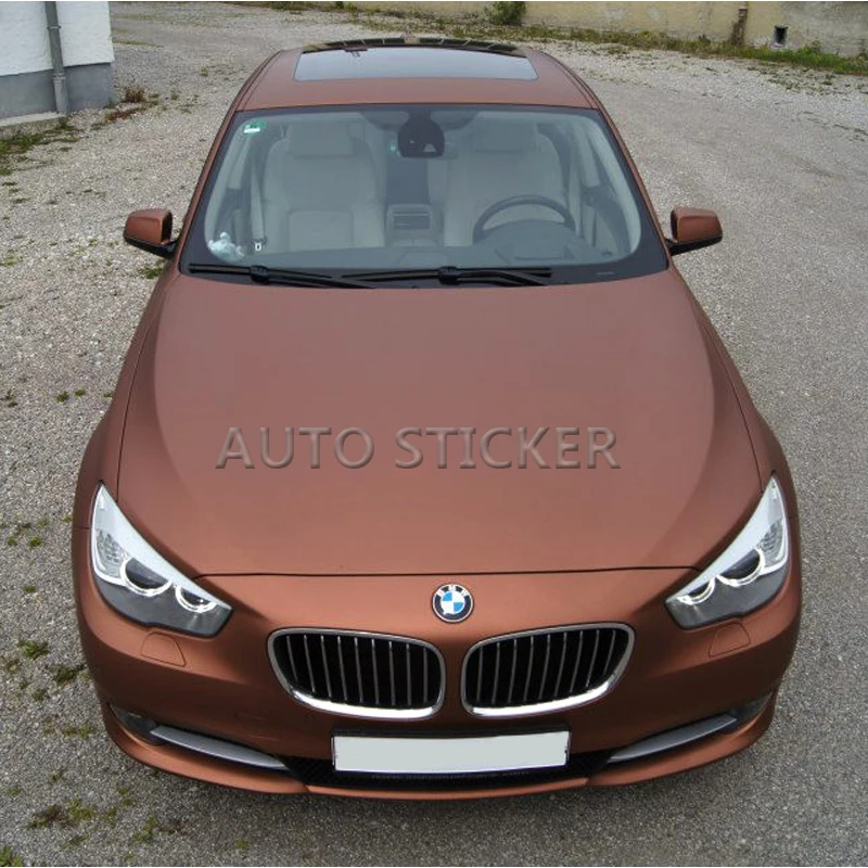 Matte Chrome Coffee Brown Wrapping Vinyl Wrap Car Wrap Film With