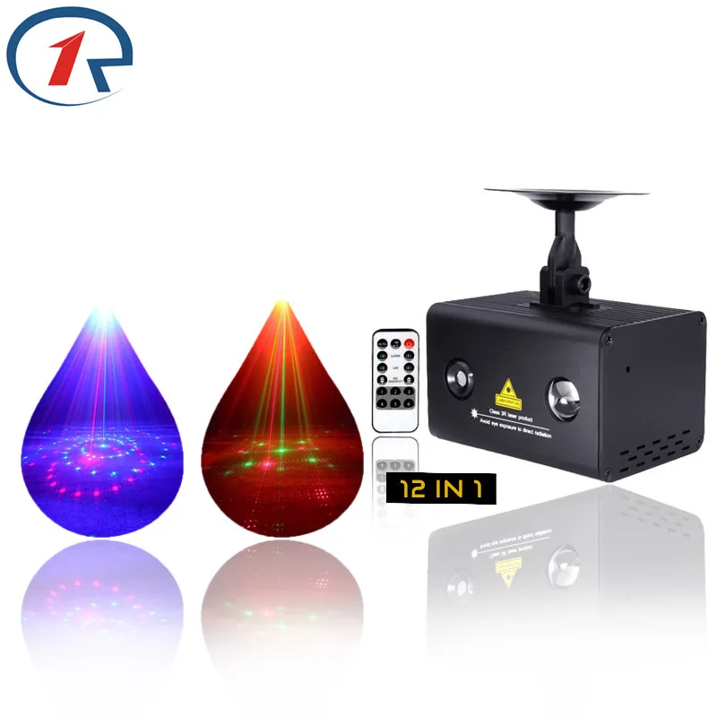 ZjRight Laser Stage Light LED IR Control 12 patterns Red Green Blue projection christmas lights Party KTV Bar DJ Disco lighting ZjRight Laser Stage Light LED IR Control 12 patterns Red Green Blue projection christmas lights Party KTV Bar DJ Disco lighting