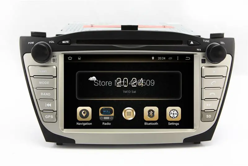 Discount Android 7.1 In Dash Car DVD Player for Hyundai Tucson IX35 with GPS Navigation Bluetooth Radio USB SD AUX Audio WIFI 4Core+2G 0